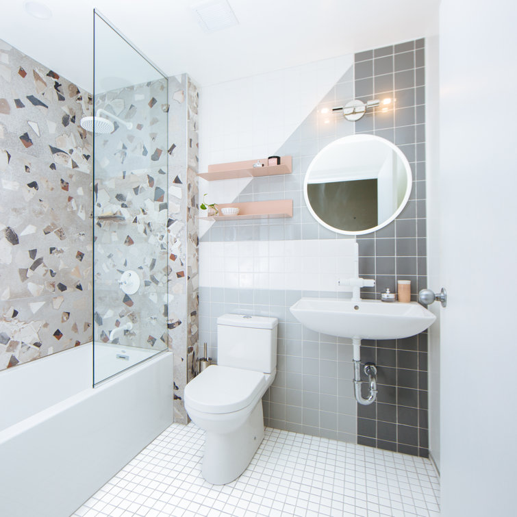 Comfort Linea 60" White Acrylic Alcove Soaking Bathtub