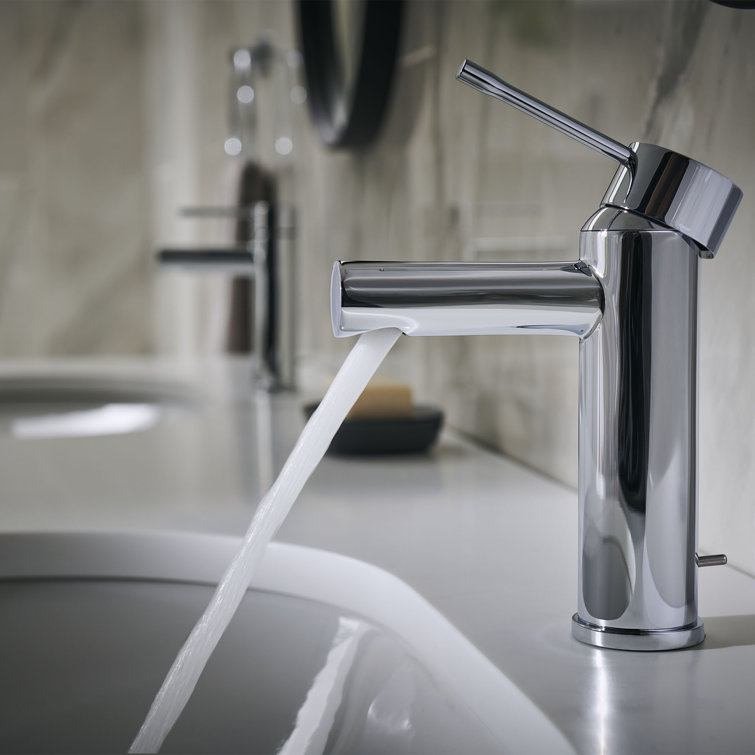 Essence Modern 6 7/8" Chrome Single Hole Faucet with Drain Assembly