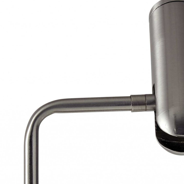 Avon 17" Brushed Steel LED Desk Lamp with USB and Wireless Charging
