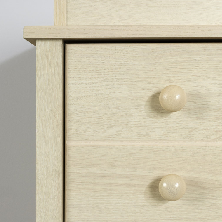 Bleached Oak Nursery Changing Table Dresser with Drawers