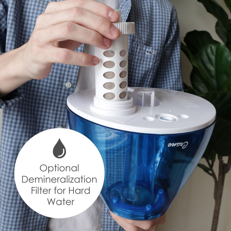 Blue and White Ultrasonic Cool Mist Humidifier with 1 Gallon Tank