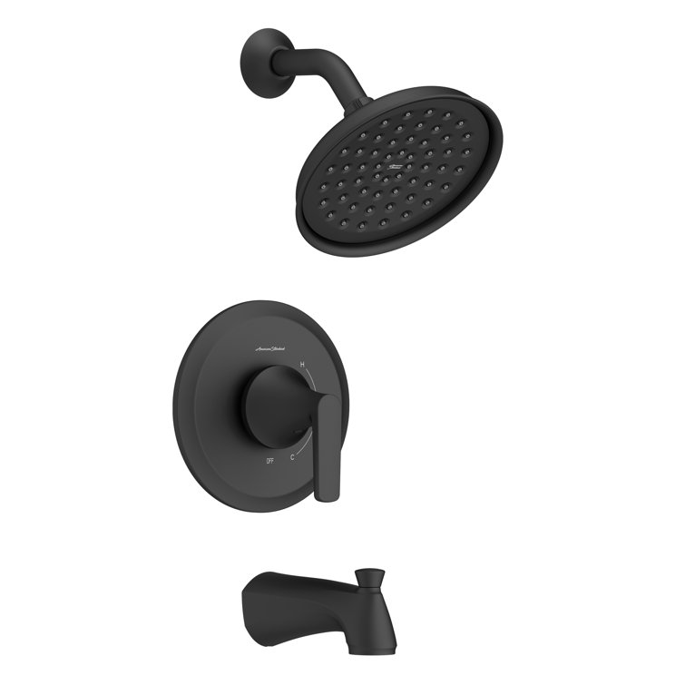 Matte Black Nickel Wall Mounted Shower System with Valve