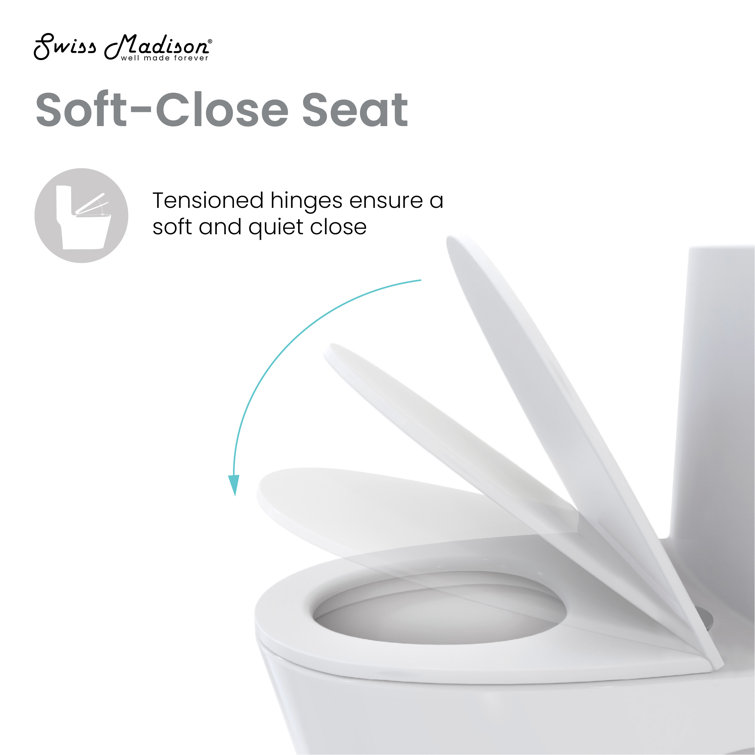 White Elongated Dual-Flush High Efficiency Free Standing Toilet