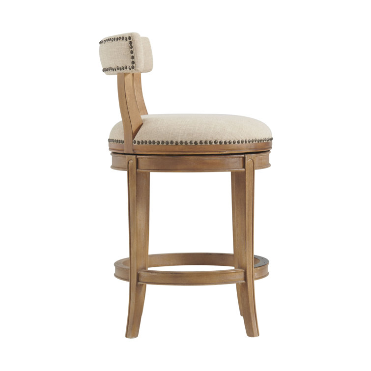 Hanover Weathered Brown and Beige Swivel Counter Stool Set