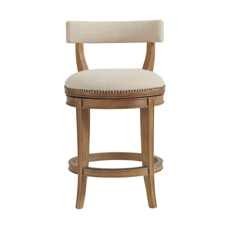 Hanover Weathered Brown and Beige Swivel Counter Stool Set