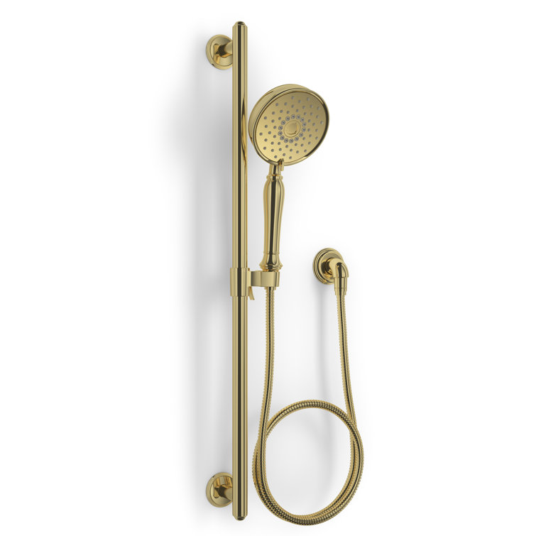 Vibrant Polished Brass 60-Inch Metal Shower Hose