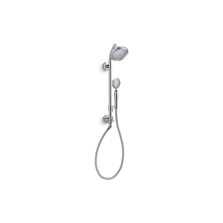 Polished Chrome Adjustable Height Multi-Head Shower Column Kit