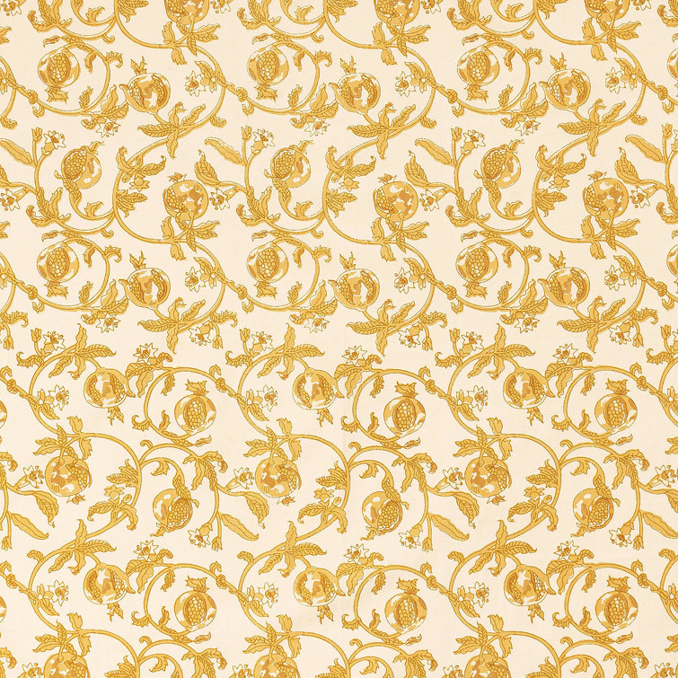 Mustard and White Floral Linen Rectangular Tablecloth
