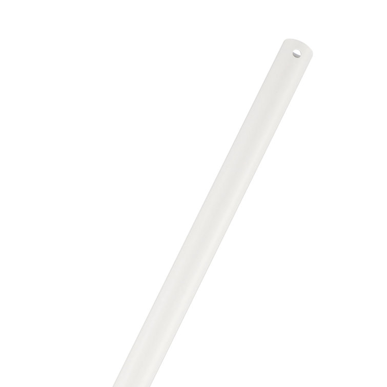 24-Inch Matte White Steel Ceiling Fan Extension Downrod