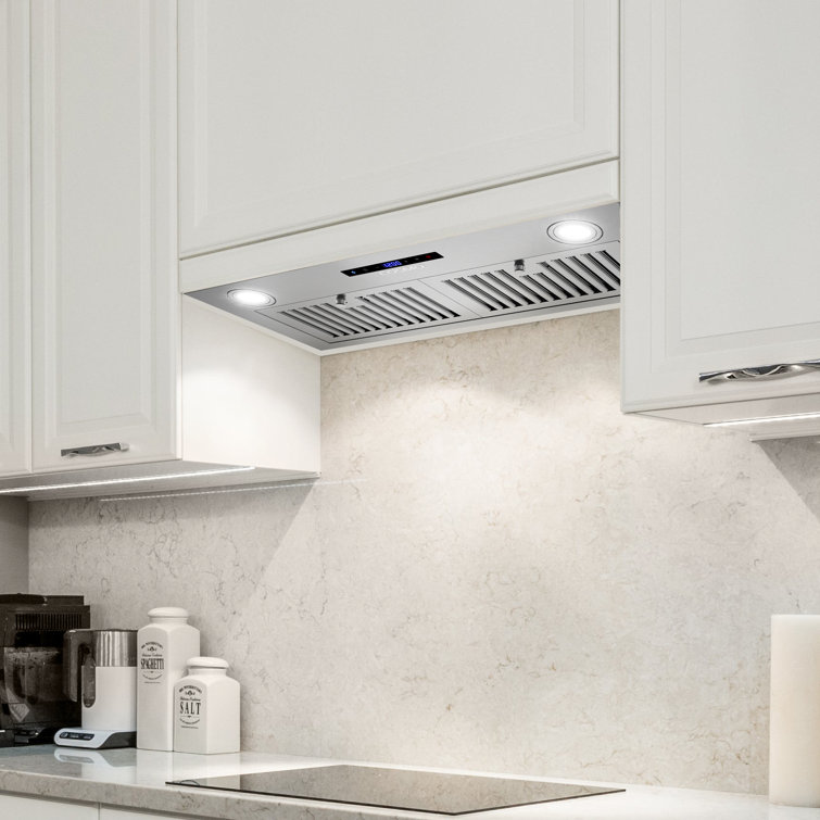Cosmo 36" Stainless Steel Insert Range Hood with LED Lights