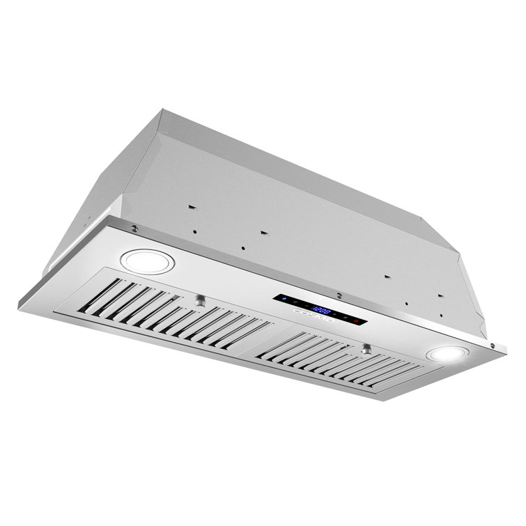 Cosmo 30-Inch Stainless Steel Insert Range Hood with LED Lights