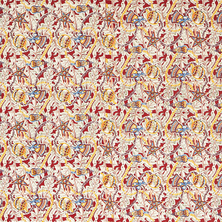 Noel Red and Green Handmade Floral Tablecloth 71x128