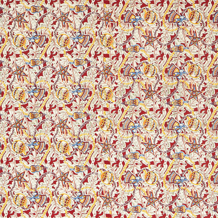 Noel Red and Green Holiday Linen Tablecloth 59x86