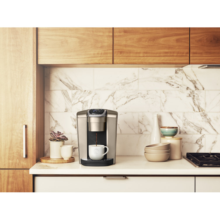 Keurig K-Elite Brushed Gold Single-Serve Coffee Maker with Iced Coffee Setting