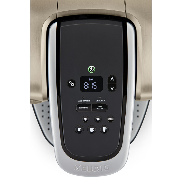 Keurig K-Elite Brushed Gold Single-Serve Coffee Maker with Iced Coffee Setting