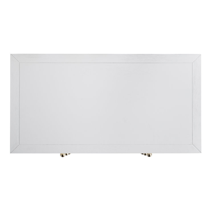 Nora White 34" Traditional 3-Drawer Chest with Soft Close