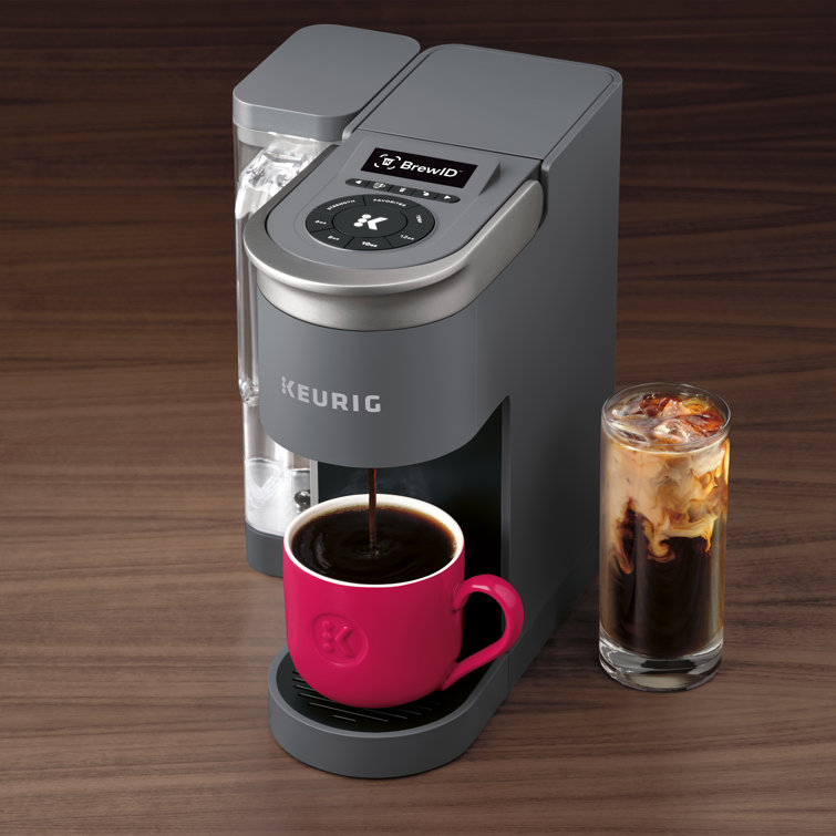 Gray Smart Single Serve Coffee Maker with WiFi Compatibility