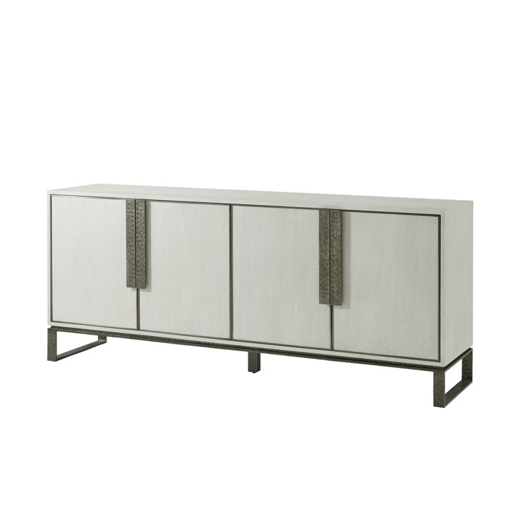 Essence 80'' White Oak and Metal Sideboard