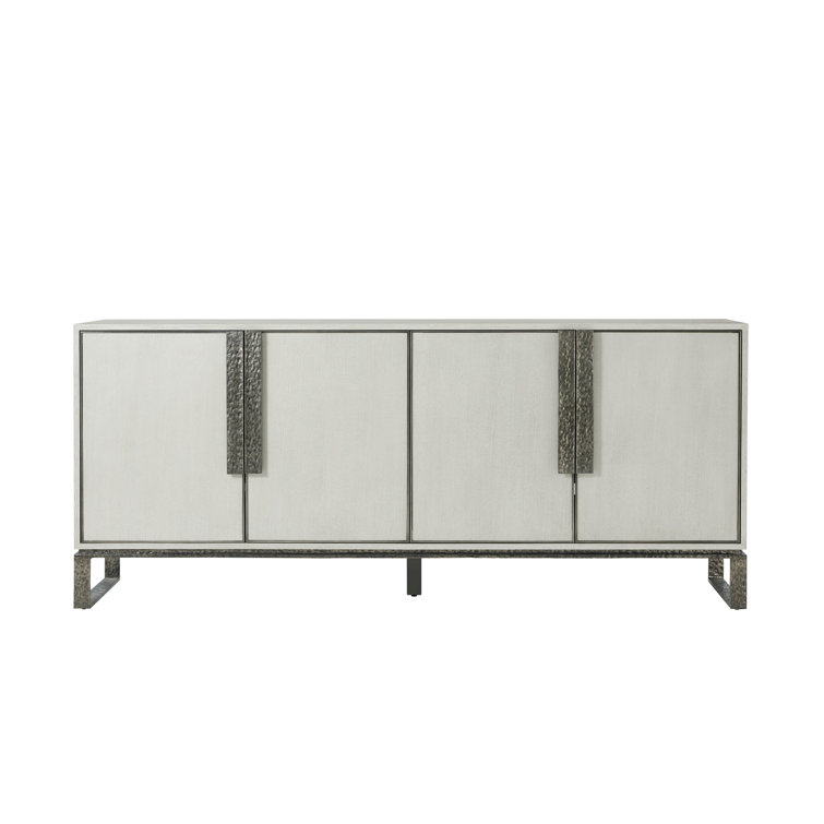Essence 80'' White Oak and Metal Sideboard