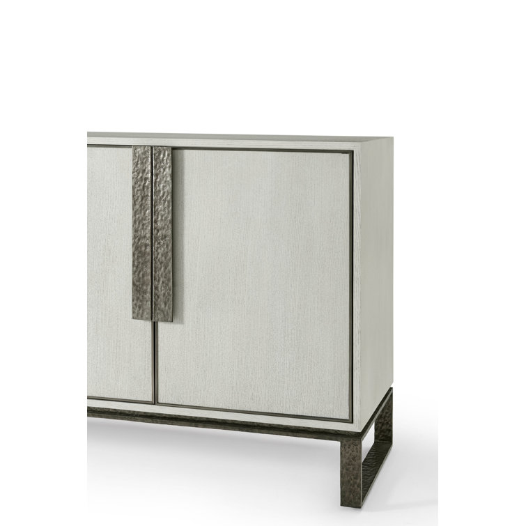 Essence 80'' White Oak and Metal Sideboard