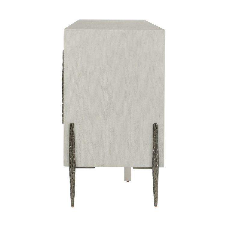 Essence 80'' White Beech and Metal Sideboard