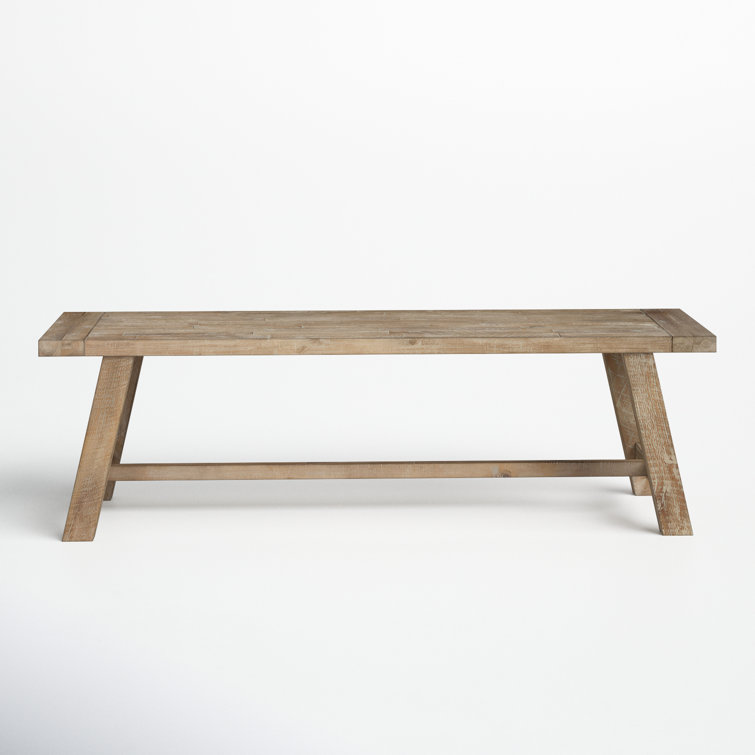 Rustic Transitional Newberry 60'' Beige and Brown Dining Bench