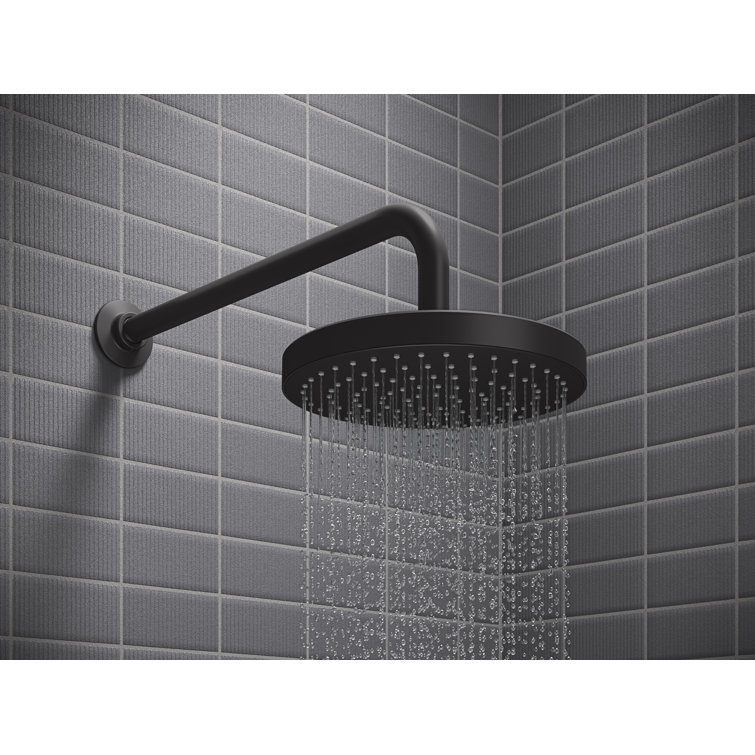 Matte Black Adjustable Multi-head Rain Shower Kit
