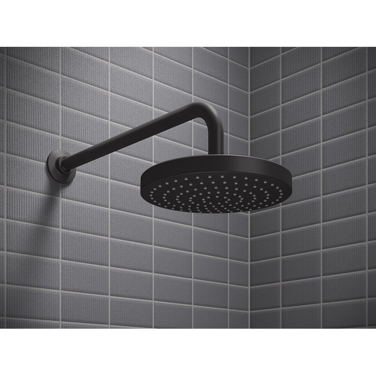 Matte Black Adjustable Multi-head Rain Shower Kit