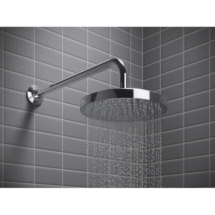 Polished Chrome Adjustable Rain Shower Kit with Handshower