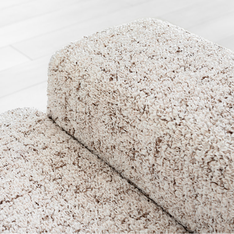 Vittoria Rustic White Stretch Polyester Sofa Cover