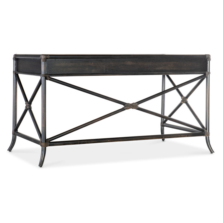 Black Sand Oak and Maple Transitional Writing Desk
