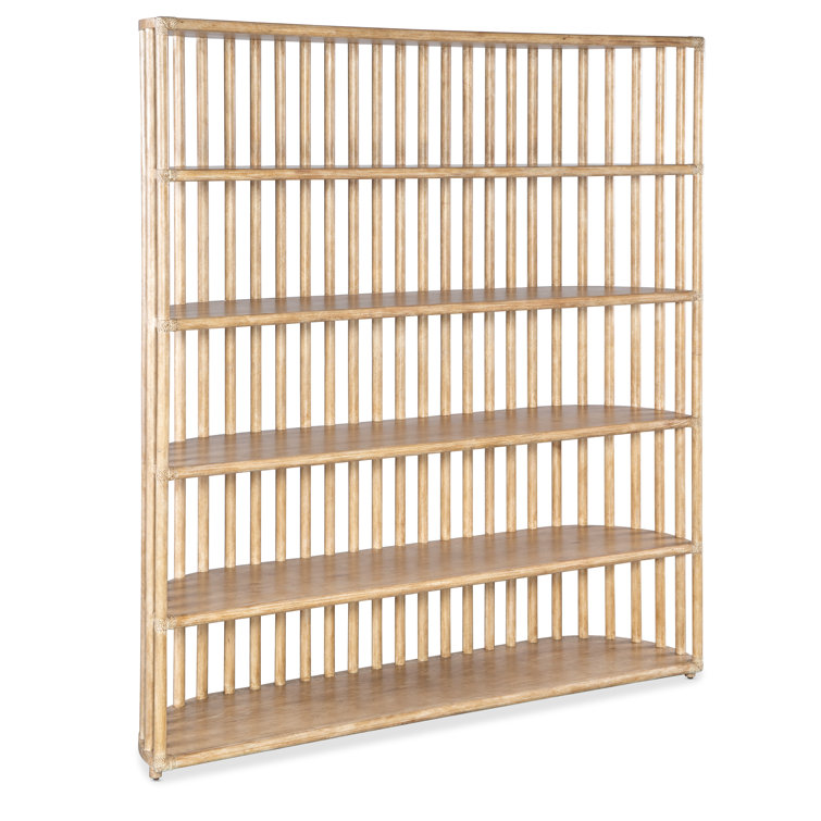 Dune Light Brown Oak Veneer Slatted Bookcase