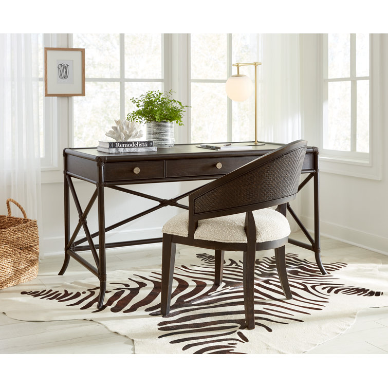 Black Sand Oak and Maple Transitional Writing Desk