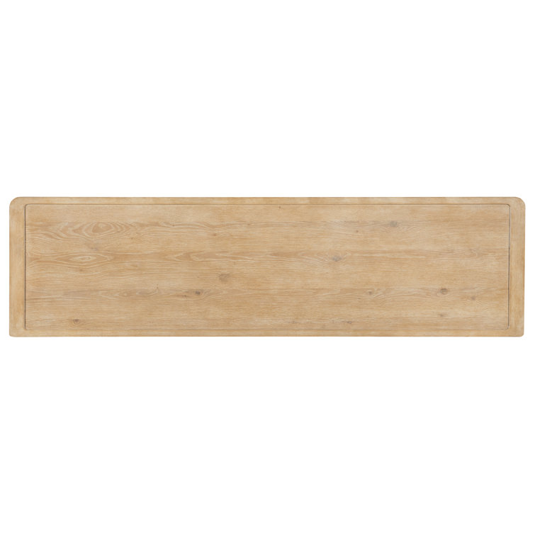 Beige Oak and Maple Transitional 7-Drawer Dresser