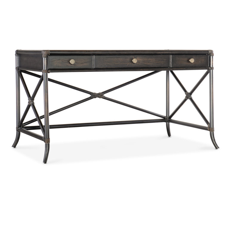 Black Sand Oak and Maple Transitional Writing Desk
