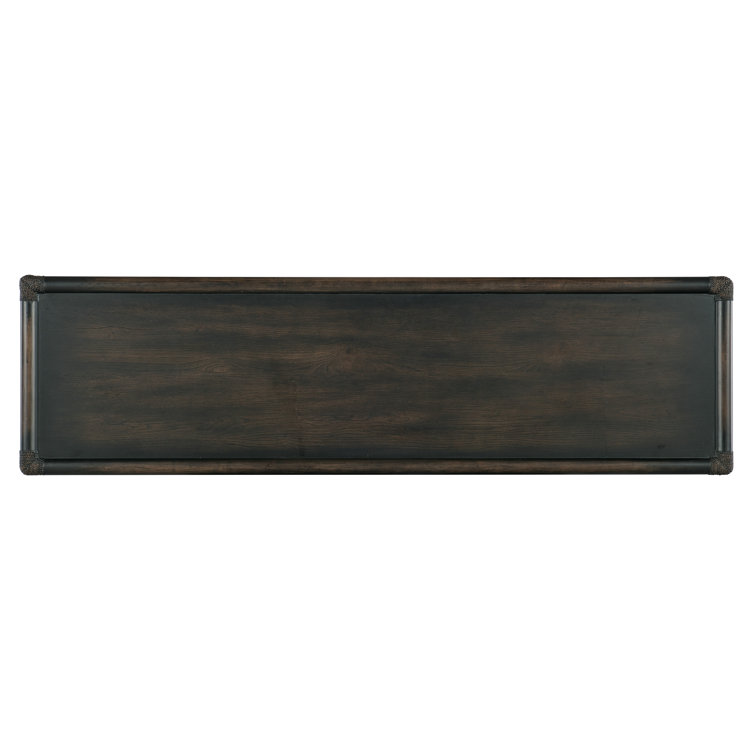 Dark Wood 6-Drawer Coastal Dresser with Soft Close