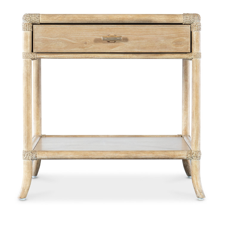 Dune Brown Oak and Maple Veneer End Table with Storage