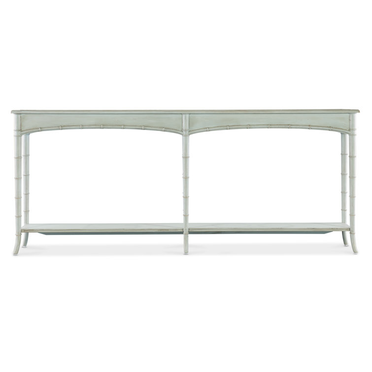 Charleston Blue Wood Console Table with Storage