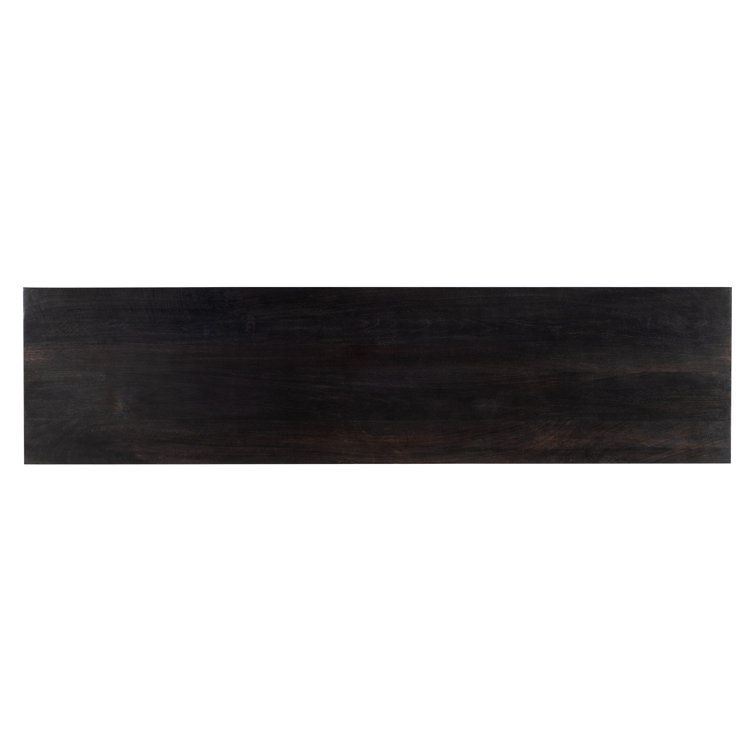 Black and White Bone Inlay Transitional Credenza