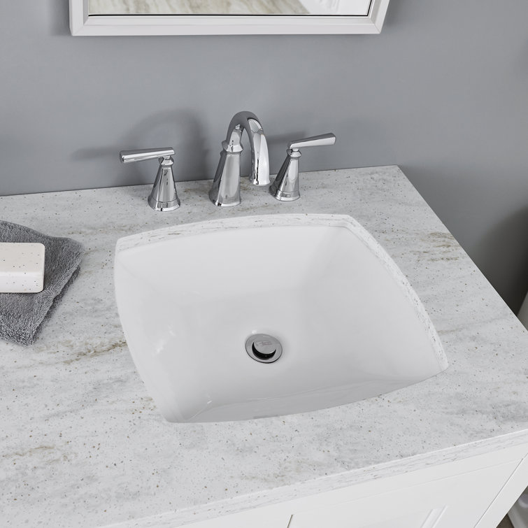 Polished Chrome 8-Inch Widespread Bathroom Faucet with Brass Spout