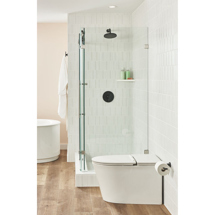 Matte Black Nickel Rain Wall Mounted Shower Kit