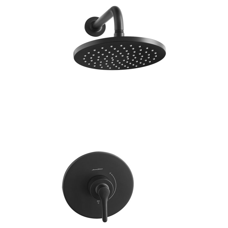 Matte Black Nickel Rain Wall Mounted Shower Kit