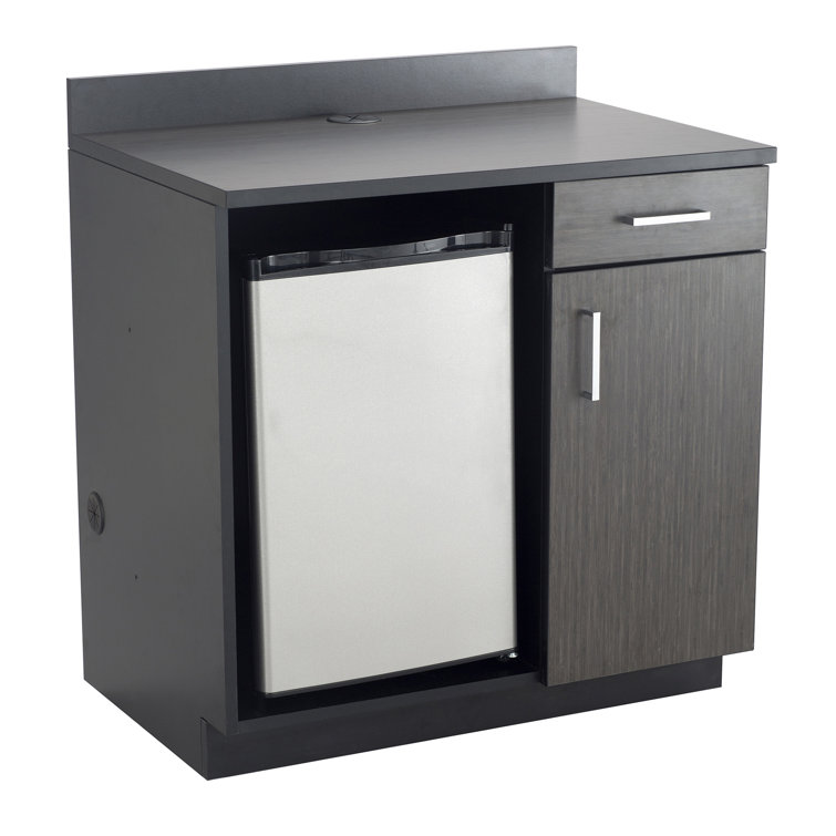 Gray and Black Modular Base Cabinet with Storage