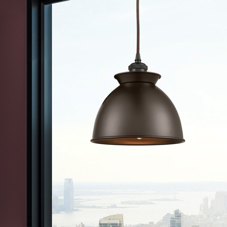 Ballston Bronze 10" Mini Pendant Light for Indoor/Outdoor Use