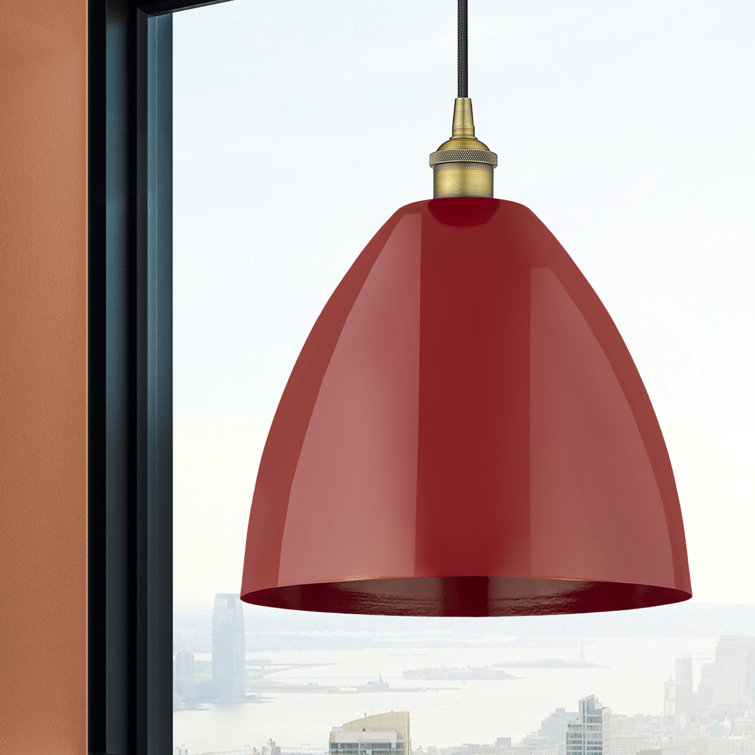Edison 9" Brushed Brass Mini Pendant with Versatile Shades