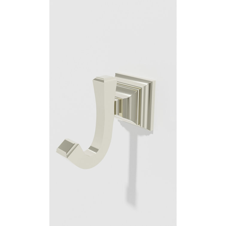 Polished Nickel Square Wall Mounted Robe Hook