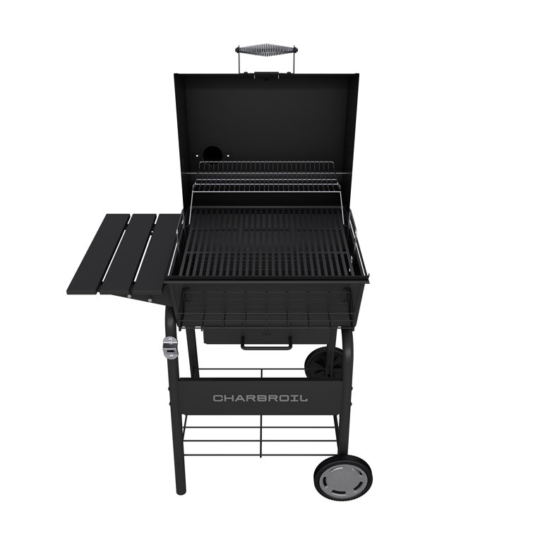 Charbroil C-Line 665 Black Stainless Steel Charcoal Grill with Smoker