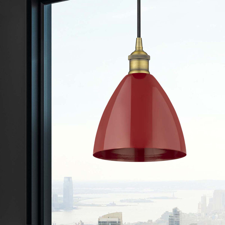 Edison 9" Brushed Brass Mini Pendant with Versatile Shades
