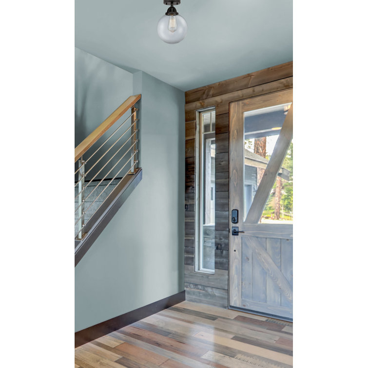 Matte Black and Clear Glass Globe Semi-Flush Mount Light
