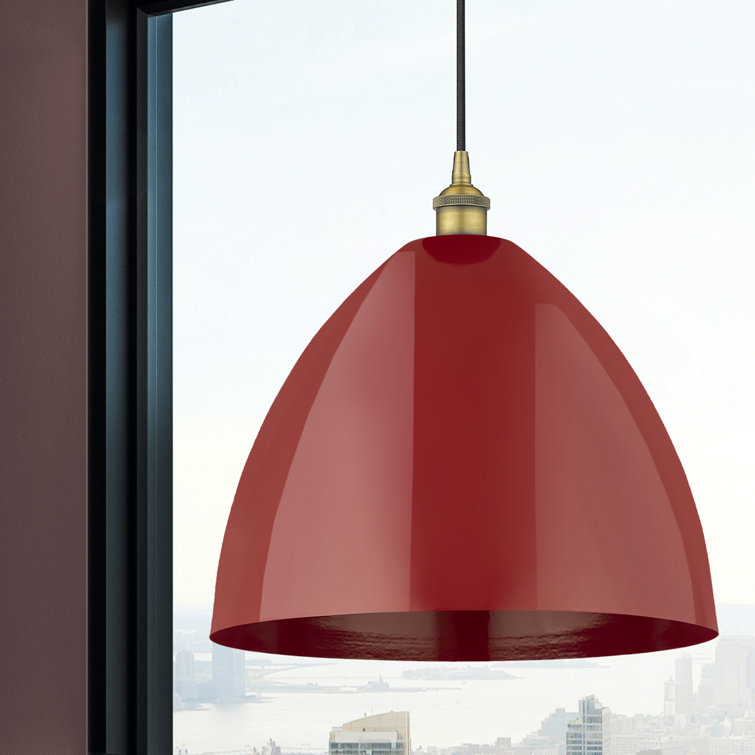 Edison 9" Brushed Brass Mini Pendant with Versatile Shades